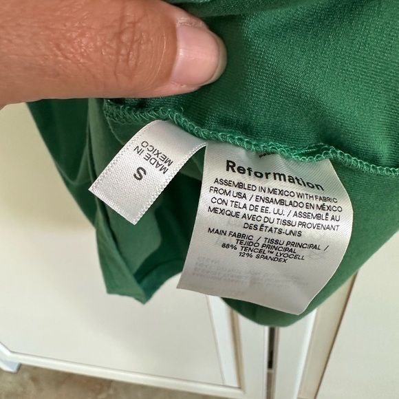 Reformation Jamen Dress Kelly Green (D9) - Picture 5 of 8